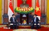 越南国家主席梁强会见新加坡总理黄循财