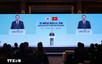 越共中央总书记苏林与韩国总理金民锡出席越南—韩国经济论坛