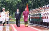 越南国家主席梁强举行隆重仪式  欢迎不丹国王与王后来访
