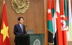 越南国家主席梁强到访阿拉伯国家联盟总部并发表讲话