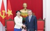 越共中央总书记苏林会见日越友好议员联盟主席