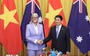 越南国家主席梁强与澳大利亚总督萨曼莎·莫斯廷举行会谈
