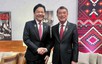 黎明兴总理会见新加坡总理黄循财