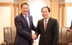 黎进珠副总理会见柬埔寨副总理孙占托