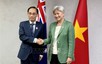 越南外交部长黎怀忠会见澳大利亚外交部长黄英贤