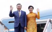 越共中央总书记、国家主席苏林及夫人抵达莫斯科 开始对俄罗斯联邦进行国事访问