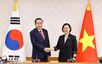 越南国会主席陈青敏会见韩国总理韩圣淑