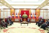 Tổng Bí thư Tô Lâm tiếp Tổng Bí thư, Chủ tịch nước Lào Thongloun Sisoulith nhân dịp dự Lễ mở ký Công ước Hà Nội