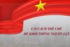 Cải cách thể chế để khơi thông nguồn lực