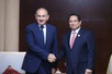 Thủ tướng Phạm Minh Chính hội kiến Thủ tướng Armenia