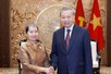 Tổng Bí thư Tô Lâm tiếp Đoàn đại biểu Hội đồng Quốc gia Mặt trận Đoàn kết Phát triển Tổ quốc Campuchia