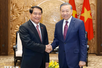 Tổng Bí thư, Chủ tịch nước Tô Lâm tiếp Bí thư Thành ủy, Chủ tịch Hội đồng nhân dân Thủ đô Vientiane (Lào)
