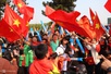 Fans welcome home Golden Star Warriors at Noi Bai airport