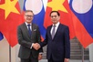 Deputy PM, FM Bui Thanh Son holds talks with Lao FM