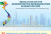 Infographics: Resolution on the administrative reorganization scheme for 2025