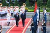 President hosts official welcome ceremony for Lithuanian counterpart