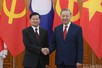 General Secretary To Lam holds talks with top Lao leader
