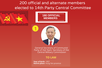 INFOGRAPHICS: List of 200 official and alternate members of 14th CPV Central Committee