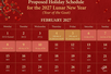 Public workers may get seven days off on Lunar New Year 2027