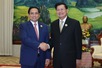 范明政总理会见老挝人民革命党中央总书记、国家主席通伦