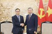 越共中央总书记苏林会见韩国驻越南大使