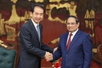 越南政府总理范明政会见中国驻越南大使何炜