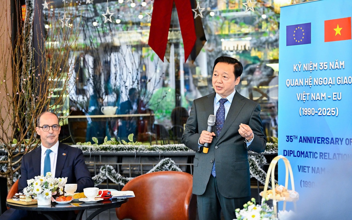 Phó Thủ tướng Trần Hồng Hà tiếp thân mật các Đại sứ, Đại biện EU tại Việt Nam