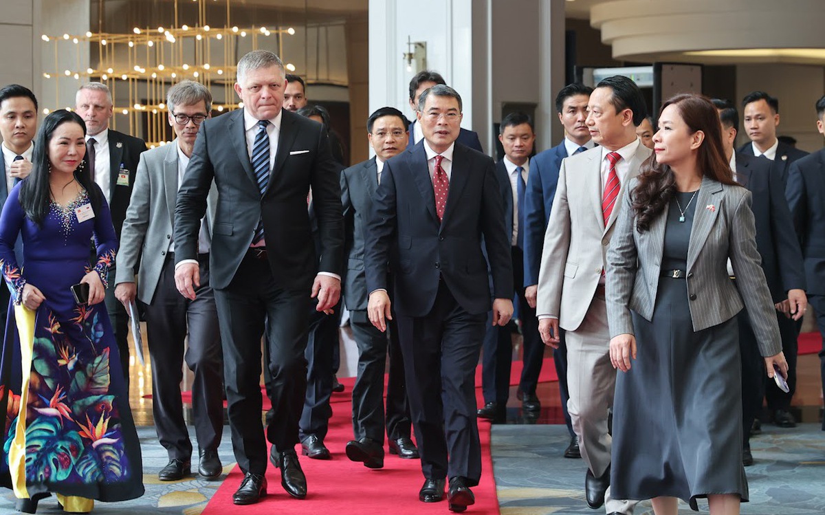 黎明兴总理与罗贝尔特·菲佐总理出席越南—斯洛伐克企业论坛