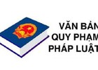 Quy chế quản lý, vận hành Hệ thống thông tin quản lý chương trình xây dựng VBQPPL