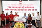 Vietlott trao 2,3 tỷ đồng giúp 3 tỉnh khắc phục hậu quả bão số 11