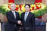 Chủ tịch nước Lương Cường tiếp Chủ tịch Quốc hội Hungary