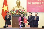 Chủ tịch Quốc hội Trần Thanh Mẫn chủ trì Lễ công bố các quyết định về công tác cán bộ
