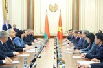 Tổng Bí thư Tô Lâm hội kiến Chủ tịch Thượng viện và Chủ tịch Hạ viện Belarus