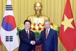 General Secretary, President To Lam holds summit meeting with South Korean President Lee Jae Myung