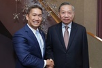 To Lam meets Acting U.S. Navy Secretary Hung Cao in New York
