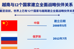 越南和世界上12个国家建立全面战略伙伴关系
