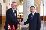 越共中央总书记、国家主席苏林会见丹麦议长亨里克·弗兰德森