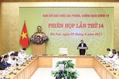 Kết luận của Thủ tướng Phạm Minh Ch&#237;nh tại Phi&#234;n họp lần thứ 14 Ban chỉ đạo quốc gia ph&#242;ng, chống dịch COVID-19 với c&#225;c địa phương