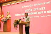 Đảng uỷ Ch&#237;nh phủ tổ chức hội nghị th&#244;ng tin chuy&#234;n đề qu&#253; II