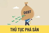 Quy định về thủ tục thi hành quyết định tuyên bố doanh nghiệp, hợp tác xã phá sản