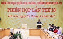 Thủ tướng Phạm Minh Chính chủ trì cuộc họp về phòng, chống dịch COVID-19 