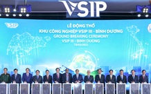 范明正总理出席越南—新加坡工业园3号开工仪式图片