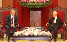 越共中央总书记阮富仲会见澳大利亚总理安东尼·阿尔巴尼斯