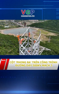 Cột 'Phong ba' trên công trình đường dây 500 kV mạch 3