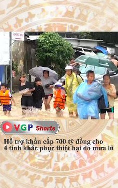 Hỗ trợ khẩn cấp 700 tỷ đồng cho 4 tỉnh khắc phục thiệt hại do mưa lũ