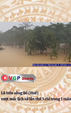 Lũ trên sông Bồ (Huế) vượt mốc lịch sử lần thứ 3 chỉ trong 1 tuần