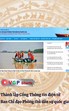 Thành lập Cổng Thông tin điện tử Ban Chỉ đạo Phòng thủ dân sự quốc gia