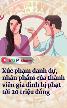 Xúc phạm danh dự, nhân phẩm của thành viên gia đình bị phạt tới 20 triệu đồng