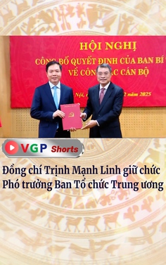 Đồng chí Trịnh Mạnh Linh giữ chức Phó Trưởng ban Tổ chức Trung ương