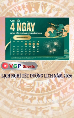 Lịch nghỉ Tết Dương lịch năm 2026
